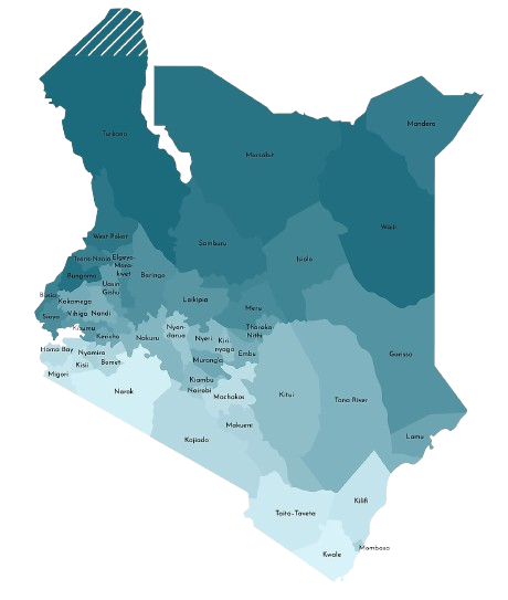 Kenya county map